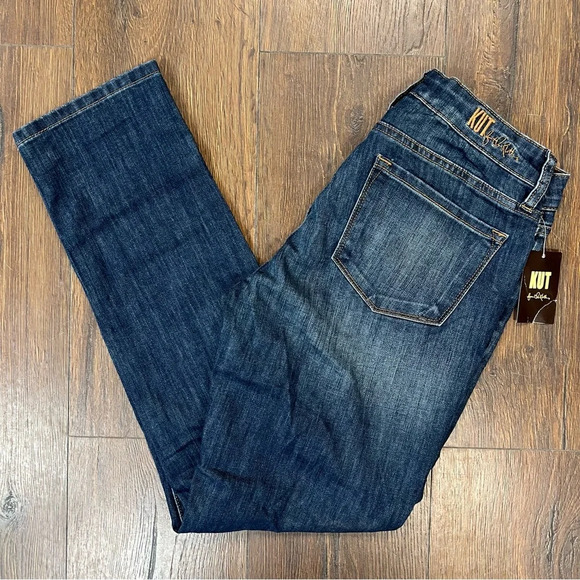 🆕 Kut from the Kloth Catherine Boyfriend Cuffed Jeans SZ 2 - Picture 2 of 8